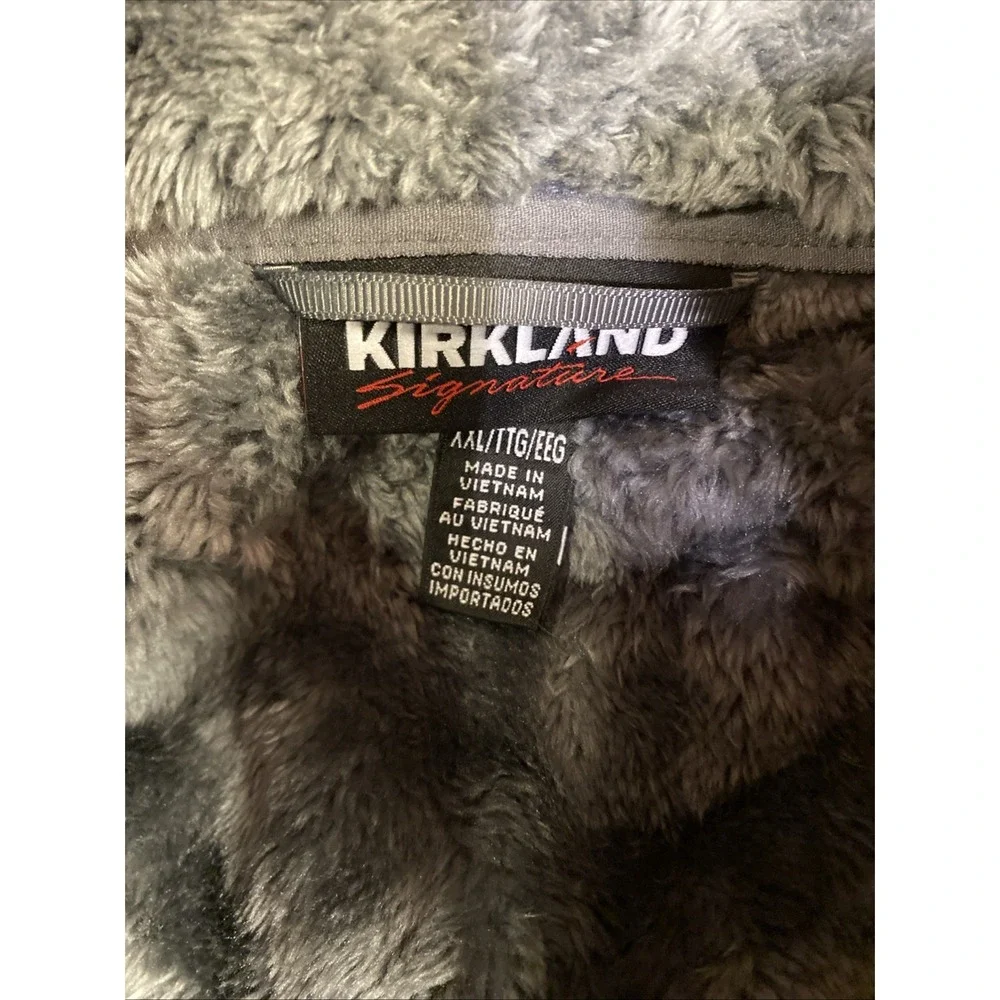 Kirkland Signature Men's Fleece‎ Lined Soft shell Jacket With Hood Size XXL